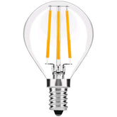 Avide Λάμπα LED Filament Σφαιρική 4W E14 360° Λευκό 4000K